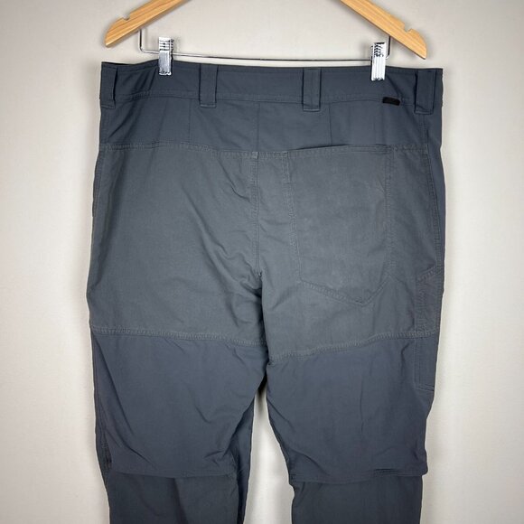 REI Co-op Pants Men 38x32 Gray Cargo Vented Technical Hiking Regular Fit Stretch - Picture 6 of 14